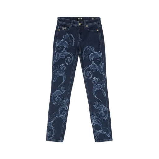 Versace Jeans Couture Floral Printed Skinny Jeans