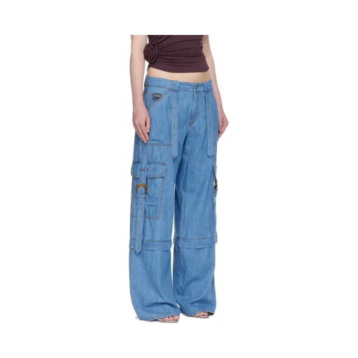Versace Jeans Couture Buckle Detailed Cargo Trousers