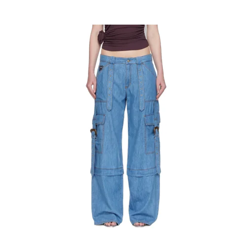 Versace Jeans Couture Buckle Detailed Cargo Trousers