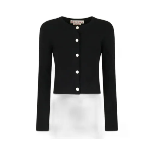 Marni Crewneck Knitted Cardigan