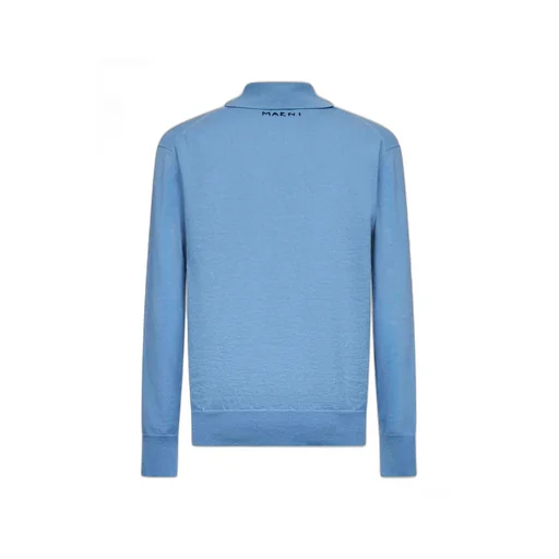Marni Long-Sleeved Fine-Knit Polo Shirt
