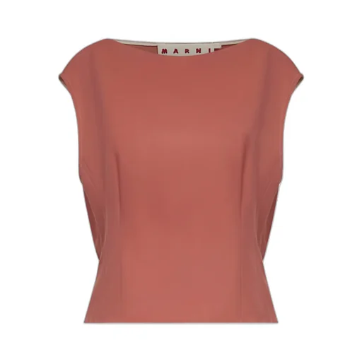 Marni Sleeveless Gathered Top
