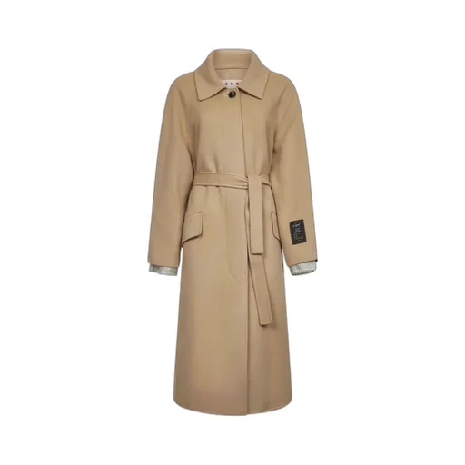 Marni Tie-Waisted Mid-Length Coat