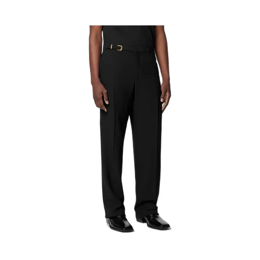 Versace Belted Tailored Trousers
