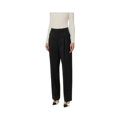 Elisabetta Franchi Pleat Detailed Straight-Leg Trousers