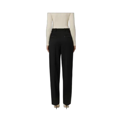 Elisabetta Franchi Pleat Detailed Straight-Leg Trousers
