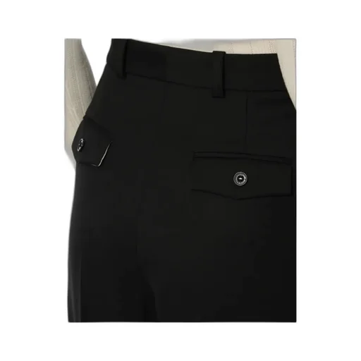 Elisabetta Franchi Pleat Detailed Straight-Leg Trousers