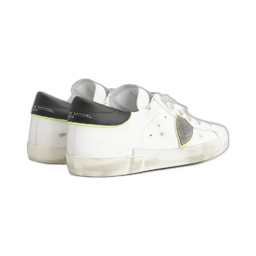 Philippe Model Distressed Lace-Up Sneakers