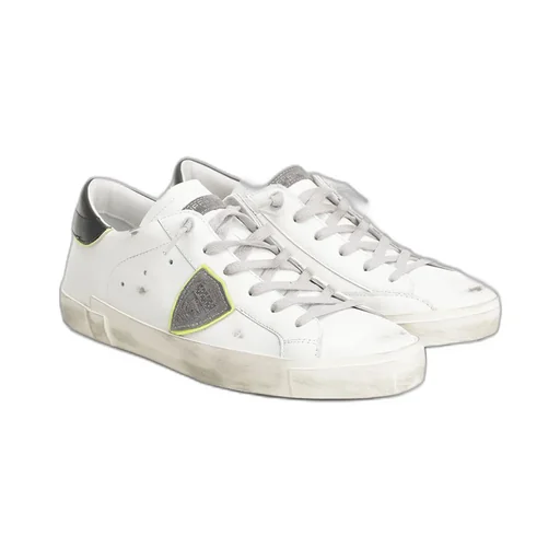 Philippe Model Distressed Lace-Up Sneakers