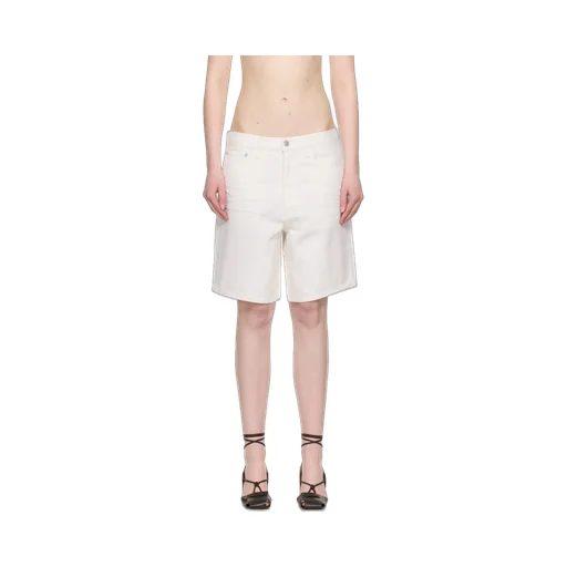 Denim Shorts With Belt Loops