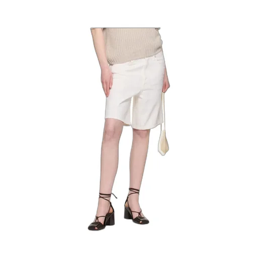 Denim Shorts With Belt Loops