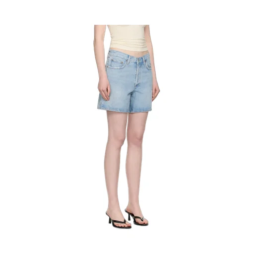 Denim Shorts With Belt Loops