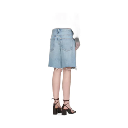 Denim Shorts With Belt Loops