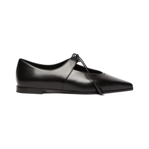 Smooth Leather Ballet Flats