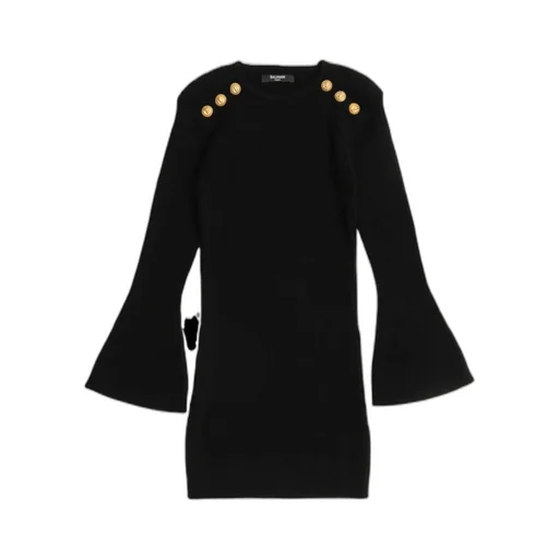 Balmain Kids Flared Sleeve Dress