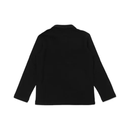 Balmain Kids Logo Band Long-Sleeved Polo Shirt