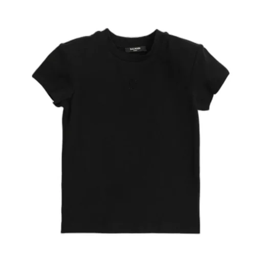 Balmain Kids Ruffled Crewneck T-Shirt