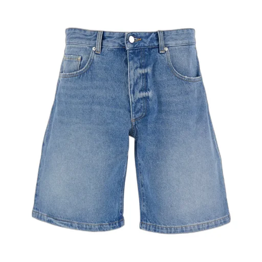 Denim Shorts With Belt Loops