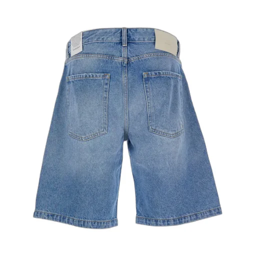 Denim Shorts With Belt Loops