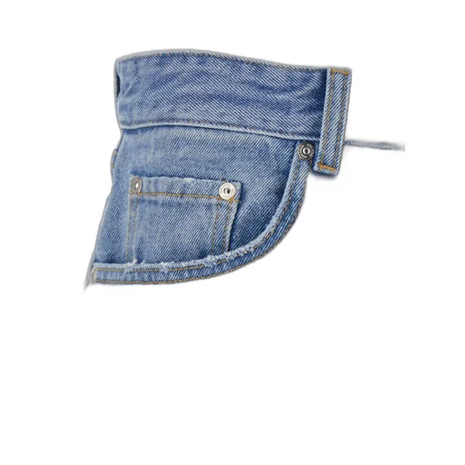 Denim Shorts With Belt Loops