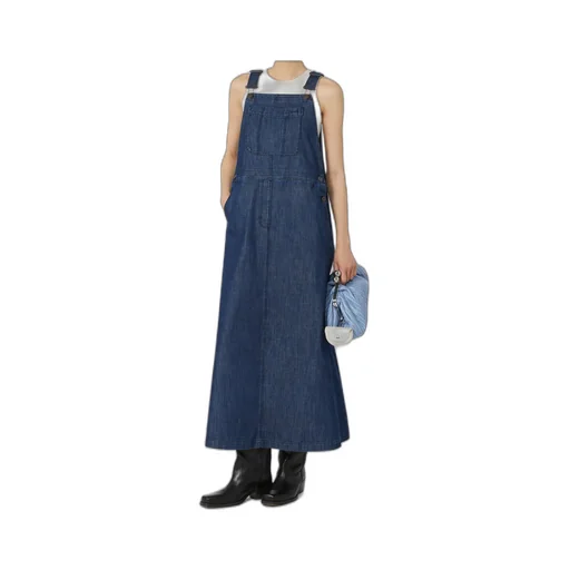 Denim Dungaree Dress