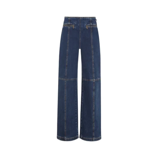 Etro Straight Leg Panelled Jeans