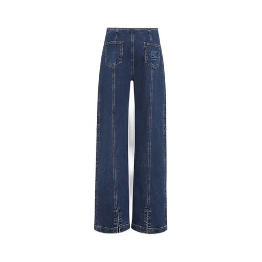 Etro Straight Leg Panelled Jeans