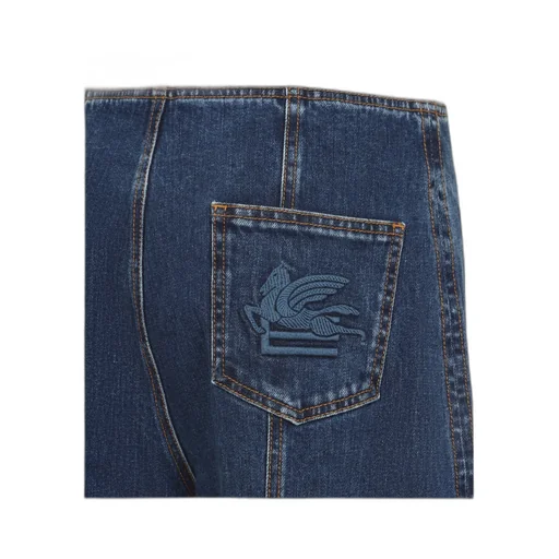 Etro Straight Leg Panelled Jeans