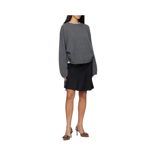 Ganni Logo Patch Oversized Jumper