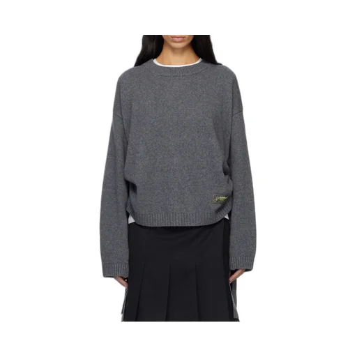 Ganni Logo Patch Oversized Jumper