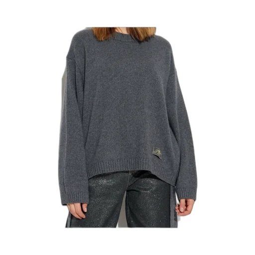 Ganni Logo Patch Oversized Jumper