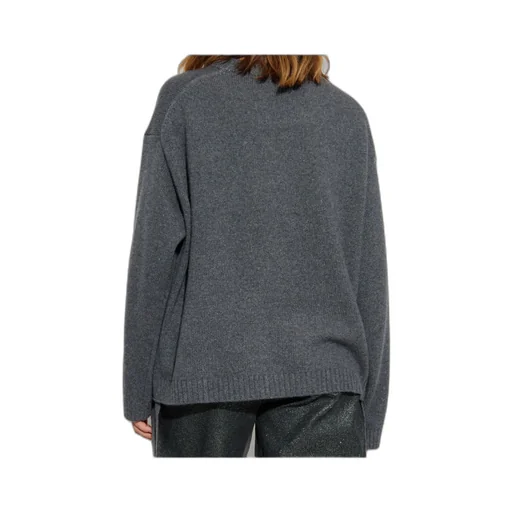 Ganni Logo Patch Oversized Jumper