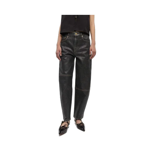 Ganni Shimmery Foil Stary Jeans