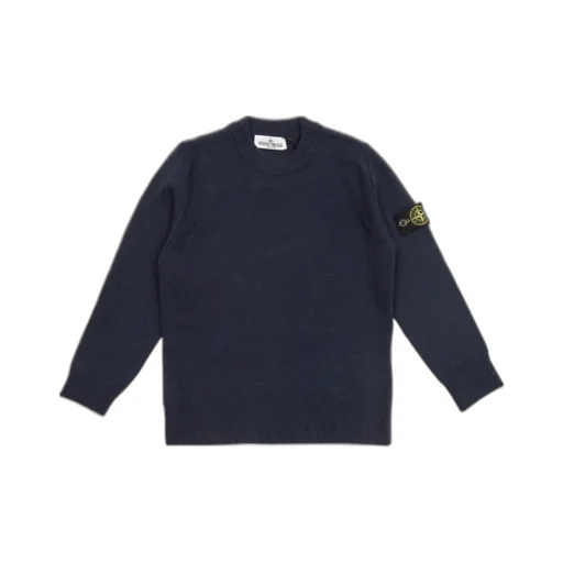 Stone Island Junior Logo Patch Knitted Jumper