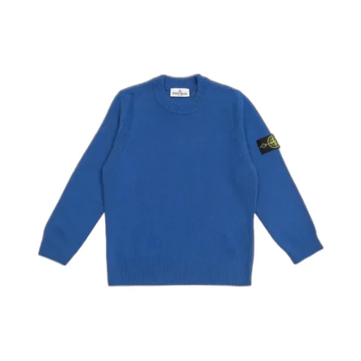 Stone Island Junior Logo Patch Knitted Jumper