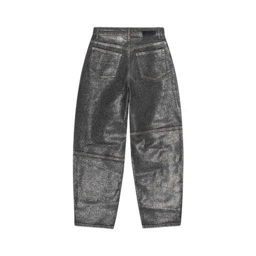Ganni Shimmery Foil Stary Jeans
