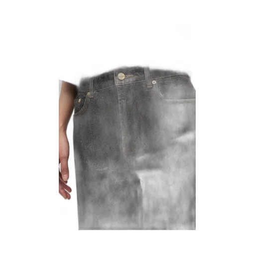 Ganni Shimmery Foil Stary Jeans