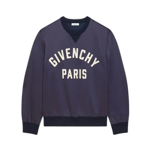 Givenchy Paris Logo Zigzag Embroidered Sweatshirt