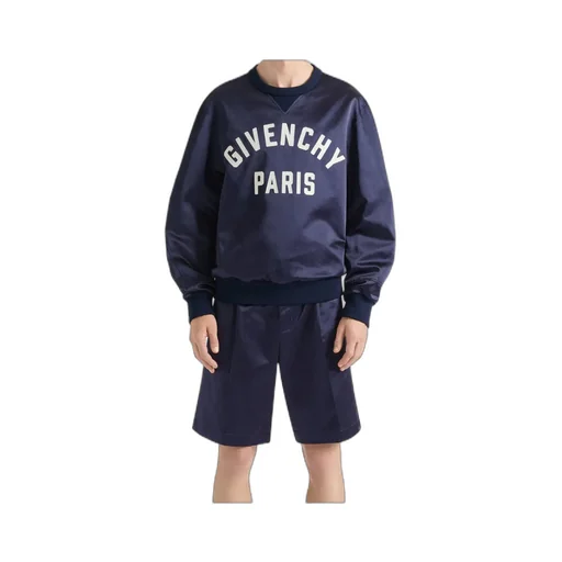 Givenchy Paris Logo Zigzag Embroidered Sweatshirt