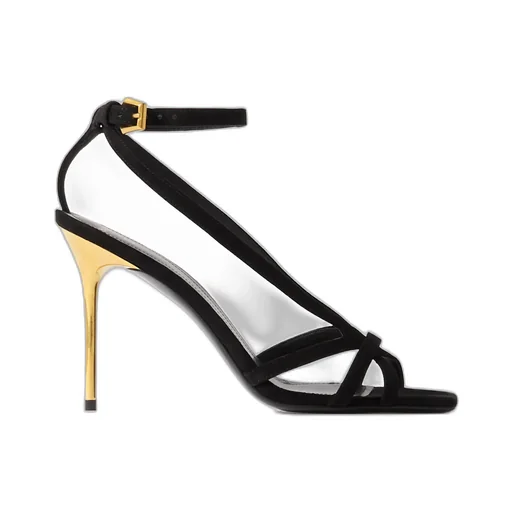 Ruby 95Mm Suede Sandals