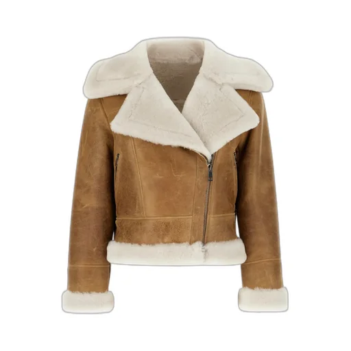 Two-Tone Shearling Jacket
