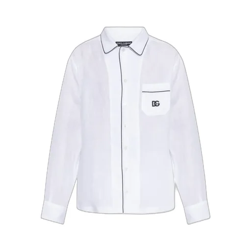 Dolce & Gabbana Logo Embroidered Shirt