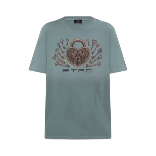Etro Logo Printed Crewneck T-Shirt