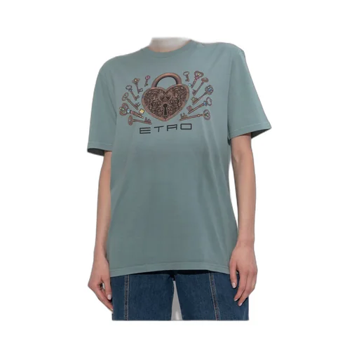 Etro Logo Printed Crewneck T-Shirt