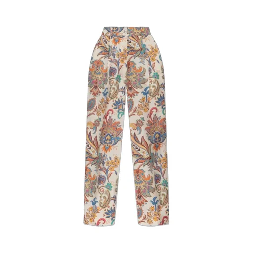 Etro Patterned Wide-Leg Trousers