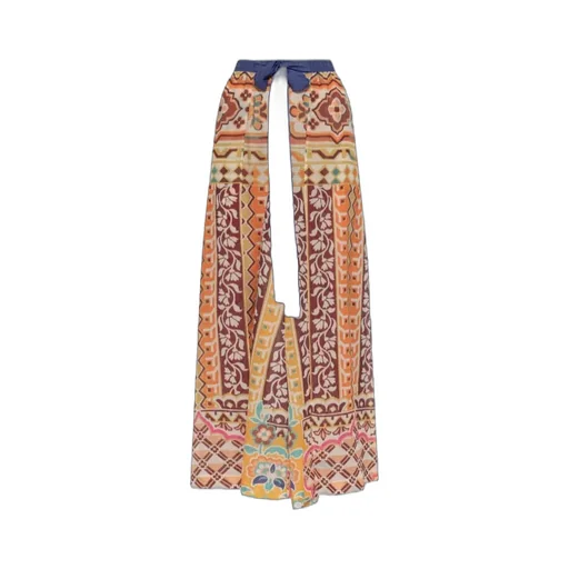 Etro Tie-Waisted Side-Slit Trousers