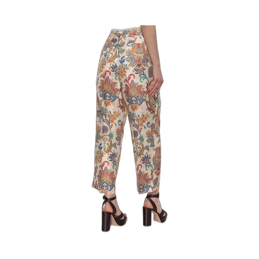 Etro Patterned Wide-Leg Trousers