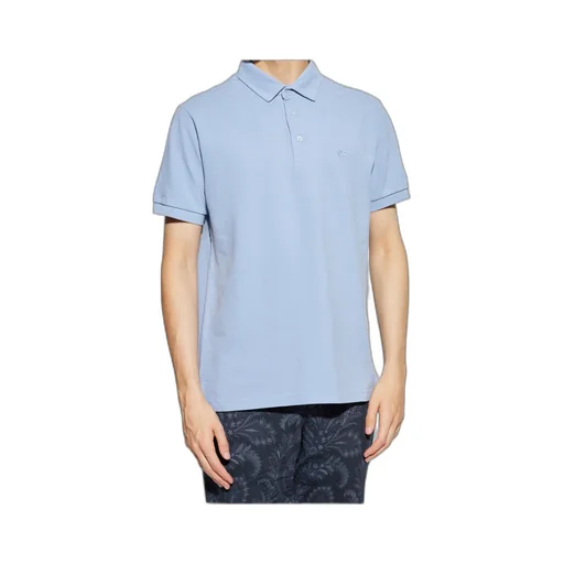 Etro Logo Embroidered Straight Hem Polo Shirt