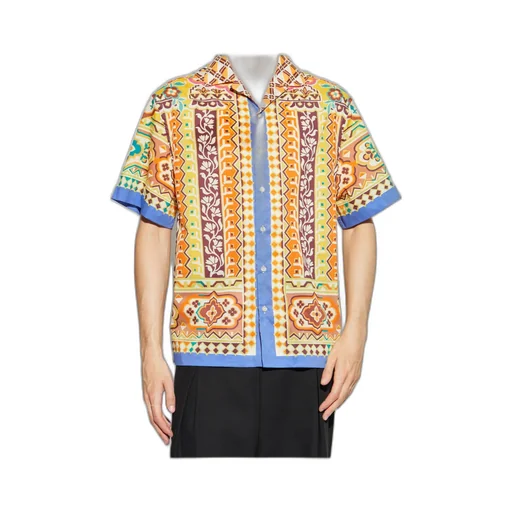 Etro Patterned Short-Sleeved Basket Shirt