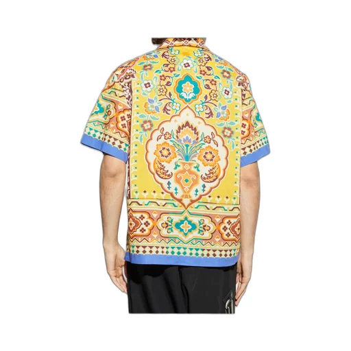 Etro Patterned Short-Sleeved Basket Shirt